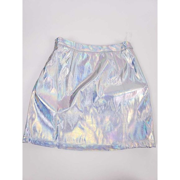 superdown Tamia Iridescent Faux Leather Mini Skirt - Picture 5 of 8
